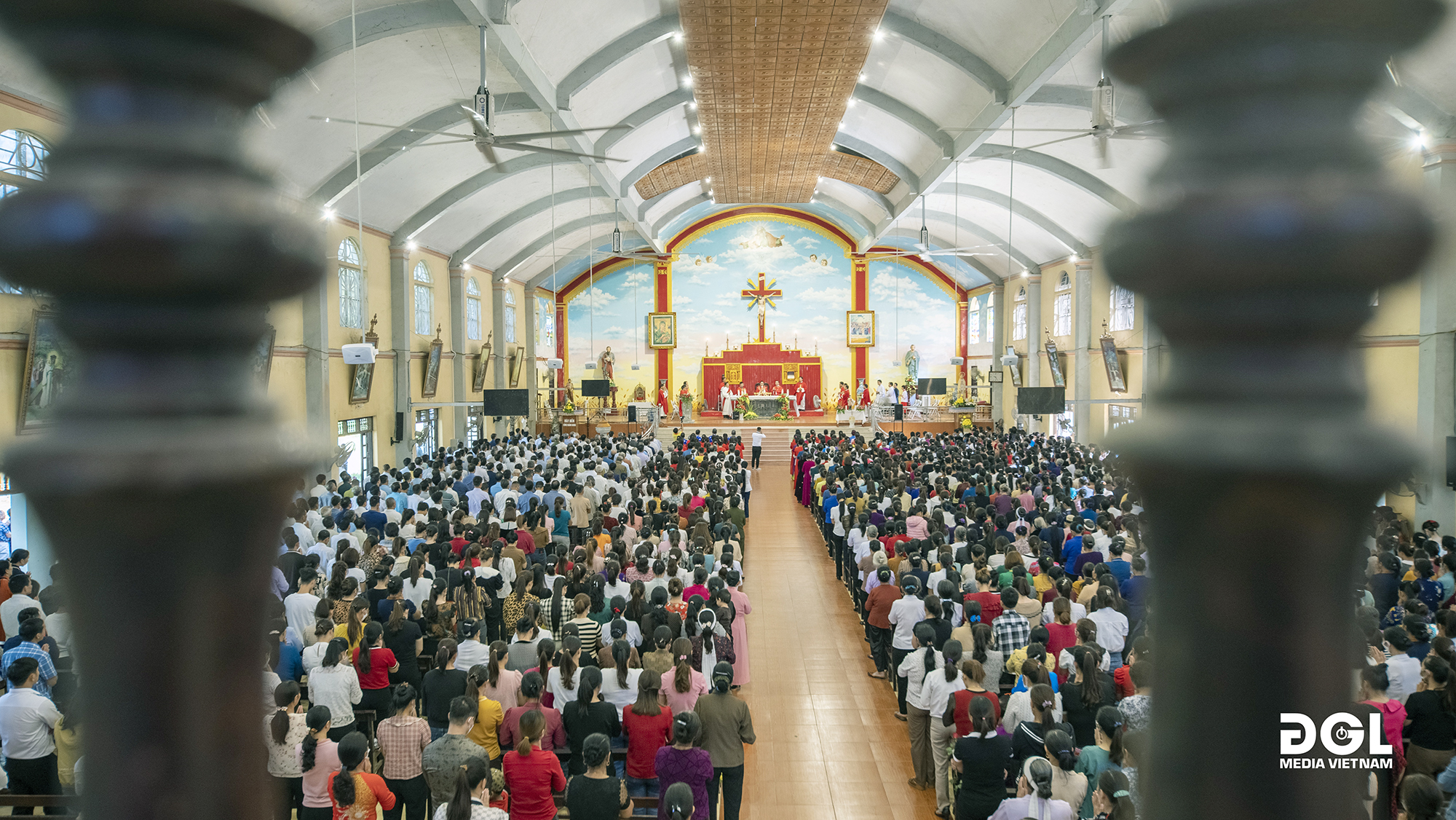 Quạt công nghiệp TOMEXCO lắp đặt cho nhờ thờ Phú Thọ