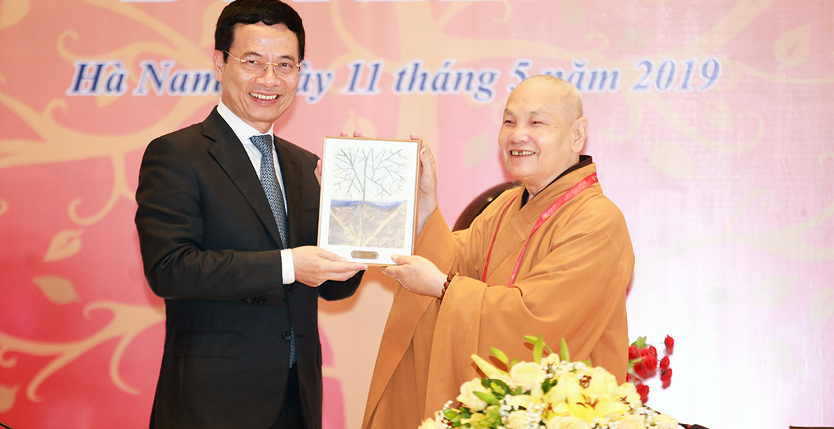 Launching the work of cover of future during 2019 vesak event